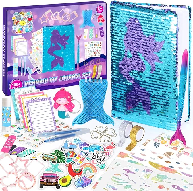 Euclidean Cube Mermaid DIY Journal Kit for Girls,